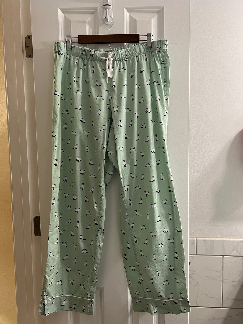 J. Crew Siamese Cat Print Pajama Lounge Pants-Large